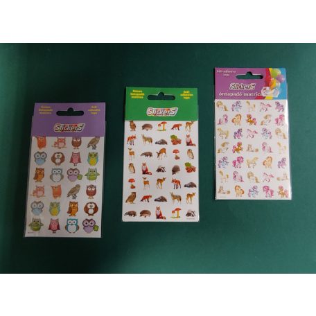 Matrica, STICKERS, papír, A/6, többféle