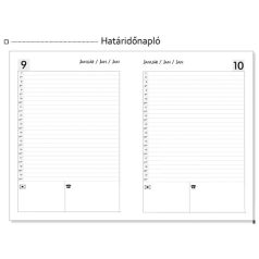 Határidőnapló, ALISCA, A/5, napi, Képes