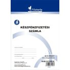 Készpénzfizetési számlatömb, VICTORIA PAPER, 1 ÁFÁs, 50×3 lapos, álló - B.13-373/A/V