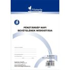 Pénztárgép napi bevételének módosító tételei, VICTORIA PAPER, 25×2 lapos - B.22-31