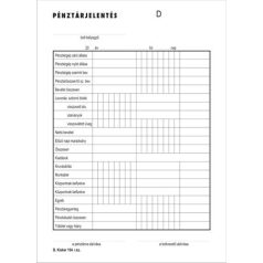  Pénztárjelentés, VICTORIA PAPER, A/5-ös, 25×2 lapos - B.Kisker.104
