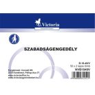 Szabadságengedély, VICTORIA PAPER, 50×2 lapos, B.18-49/V