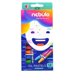 Olajpasztell krétakészlet, NEBULÓ, 12 színű