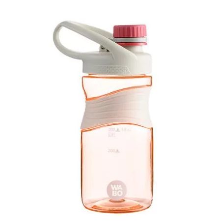 Palack, WABO, műanyag, kupakos, 450 ml., rózsaszín