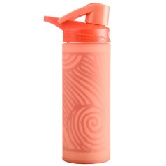 Palack, WABO, üveg, csatos, 450 ml., korall