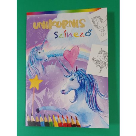 Gyermek színező füzet, STICKERS, vegyes minták