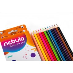 Színes ceruzakészlet, NEBULÓ, 12 színű